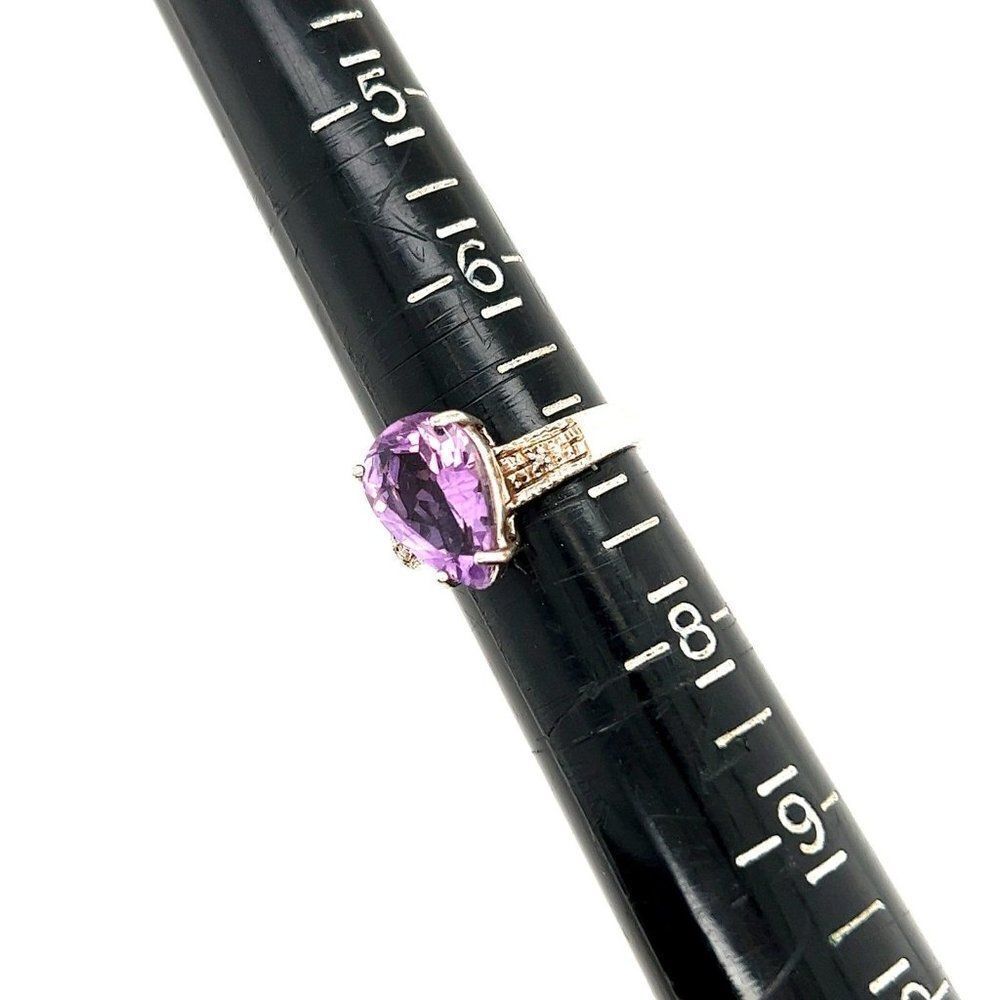 ‎Pear Amethyst Ring - Picture 5 of 6
